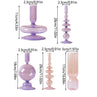 Purple Glass Flower Vase